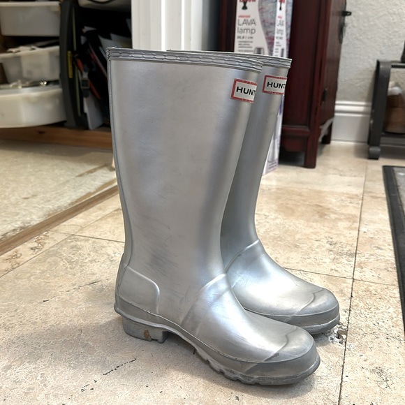 Hunter Other - Hunter Silver Kids Boots